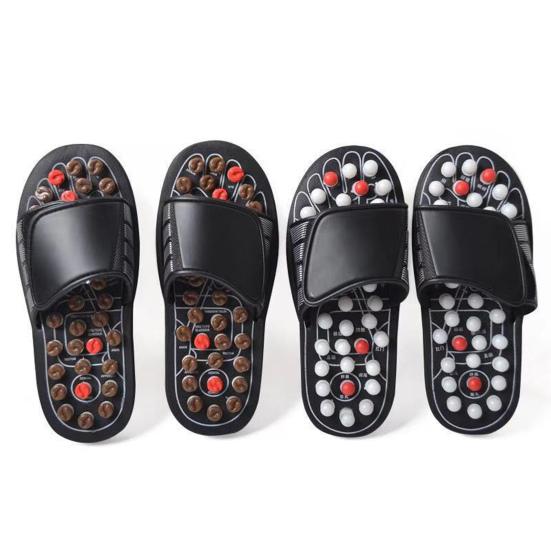 1 Pair Acupressure Massage Slippers Plantar Fasciitis Pain Relief Muscle Relaxation Foot Massager Home Acupuncture Sandals Slides Shoes