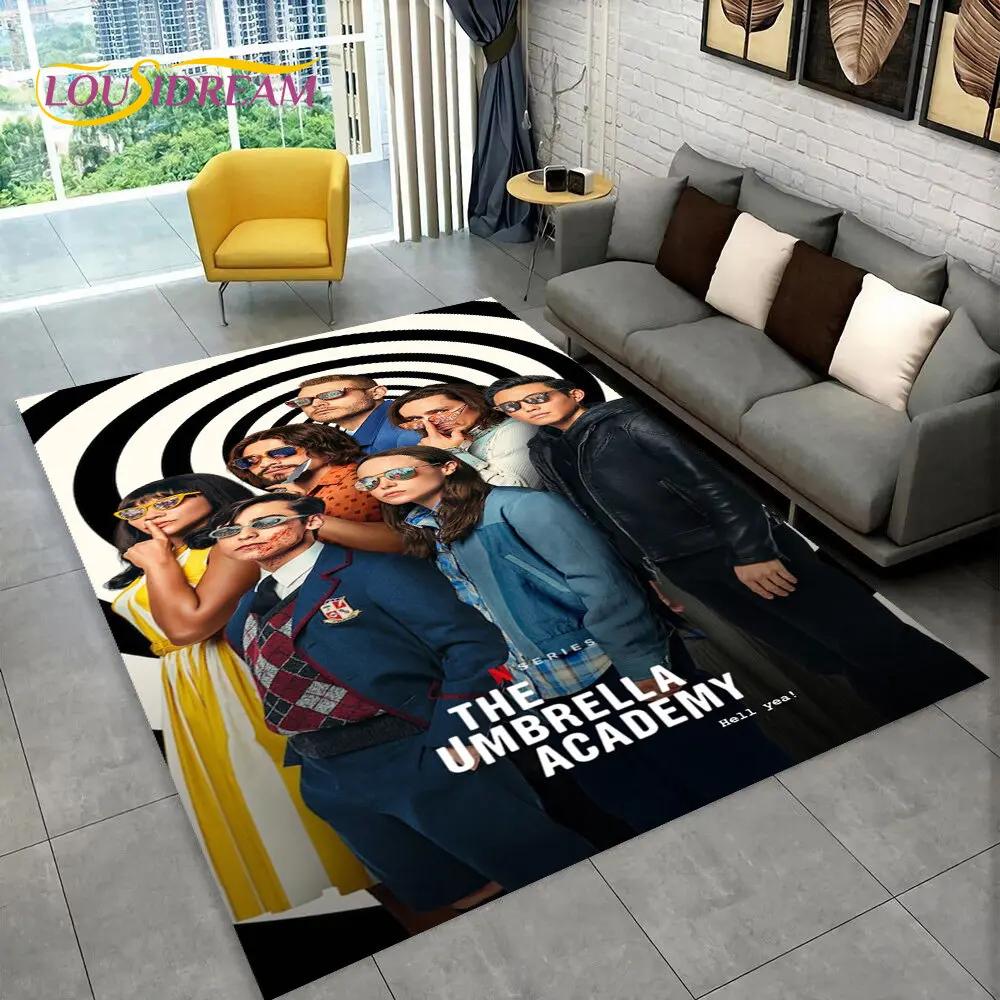 The Umbrella Academy TV Film Vloerkleed, Tapijt voor Huis Woonkamer Slaapkamer Bank Deurmat Decoratie, Kinderspeel Anti-slip Vloermat 3D