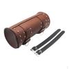 PU Leather Motorcycle Tool Bag Fork Handlebar Buckle Bags Brown