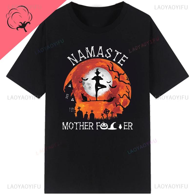 Man Leisure Tshirt Vintage Namaste Mother Explicit 3D T Shirt Male Cotton O Neck Tops Summer T-shirts