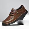 2026 New Men Casual Shoes Handmade Leather Loafers Comfortable Men's Shoes Quality Split Leather Flat Moccasins Men Sneakers