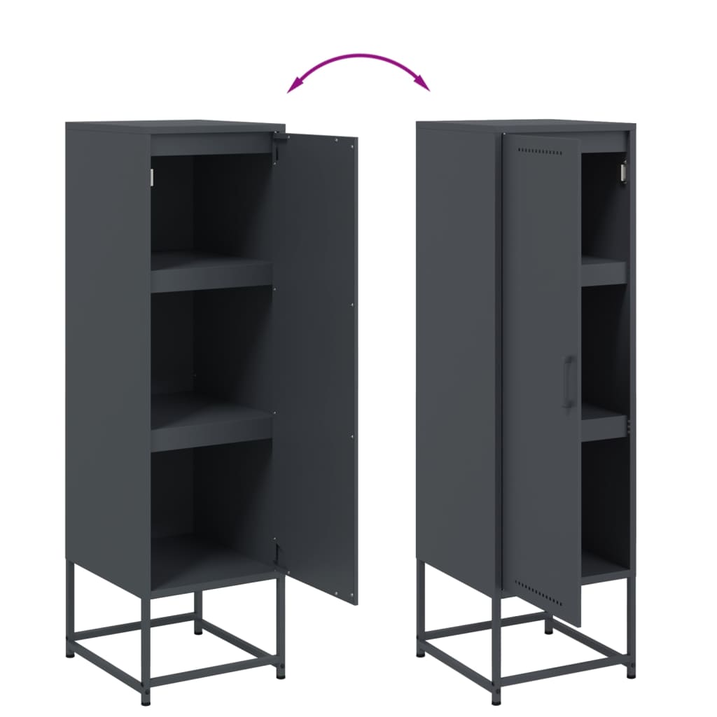 Highboard Anthracite 36 x 39 x 123 cm Steel
