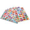 224PCS World Flags Stickers - 7 Sheets, Multi-Country Map  Football Team Decals for Travel, Face  Laptop Decor