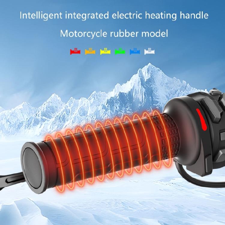 Small Temperature Control Heated Motorcycle Grips 6 Customizable Levels Motorbike Heating Grips for Modification Use