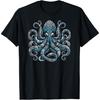 Tribal Octopus Ink-inspired Marine Design T-Shirt