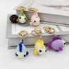 Lovely Crochet Sea Fish Pendant Mini Knitted Fish Key Ring Cute Handwoven Animal Pendant Bag Decor