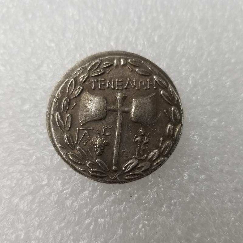 מטבע הנצחה יווני עתיק מצופה כסף מפליז #3392