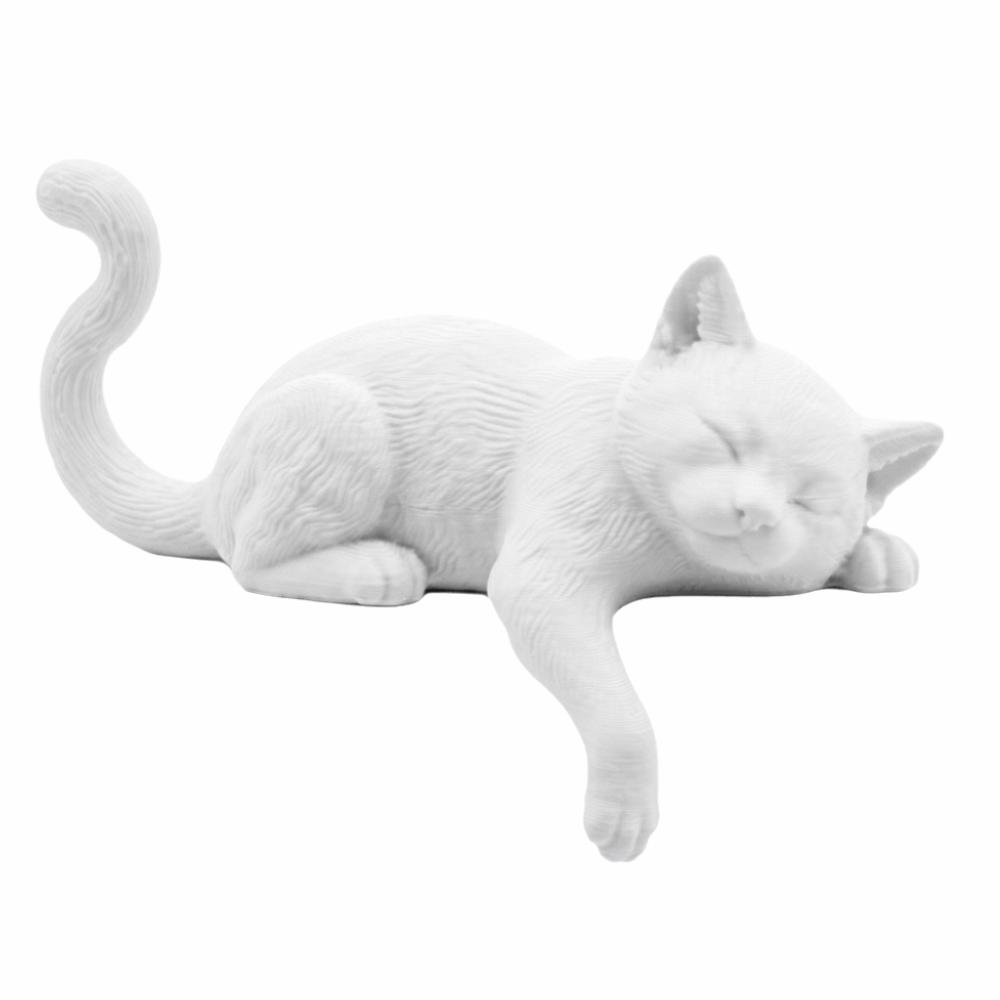 Unique Cute Desk Cat Decorations 3D Printed Creative Sleeping Cat Ornament Funny Decorative Cat Statues Home Decoration