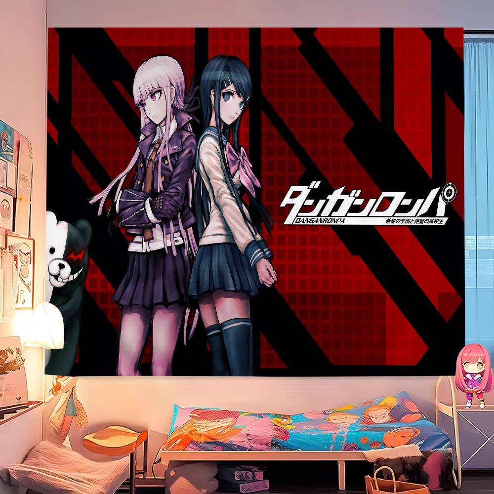 Anime Game Danganronpa Hanging Bohemian Tapestry Bohemian Wall Tapestries Mandala Kawaii Room Decor
