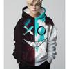 Roligt leende 3D Print Huvtröjor Pojkar Pullover Långärmad Huvtröja Pojke Sweatshirt För Barn Vår Höst Barn Luvtröja Utomhus