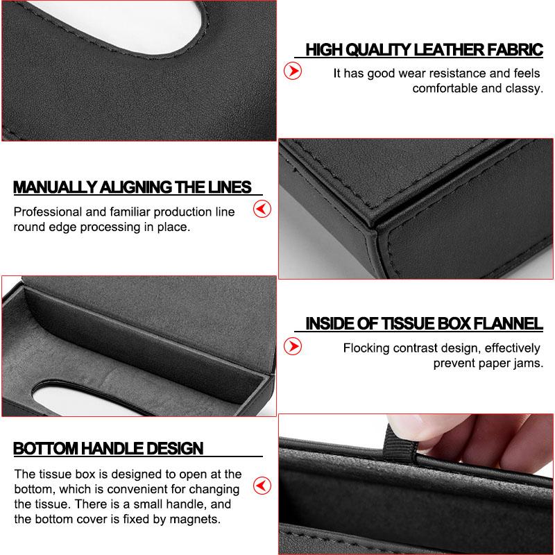 1 pièce Porte-boîte à mouchoirs de voiture Boîte de rangement d'accoudoir Emblème Pour Opel Corsa Astra Insignia Vectra Zafira Meriva Mokka Grandland Vivaro