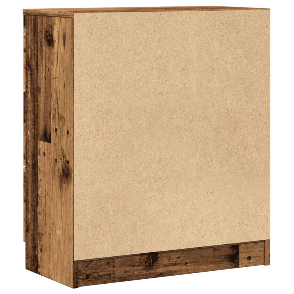 Sideboard Rustic Wood Look 60 X 30 X 70 Cm Engineered Wood