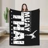 Muay Thai Brazilian Jiu-jitsu Flannel Throw Blanket Boxing Wrestling Bedding Knitted Blanket Travel Super Soft Portable Quilt