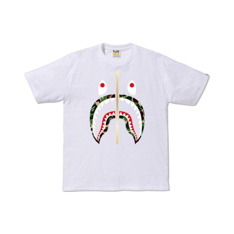 Bape Abc Gold Zip Shark Tee OZXTEM110009C