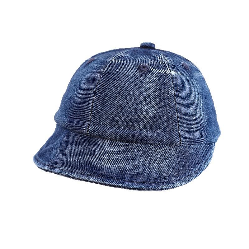 Spring Denim Kids Wide Brim Baseball Cap - Unisex Fashion Style