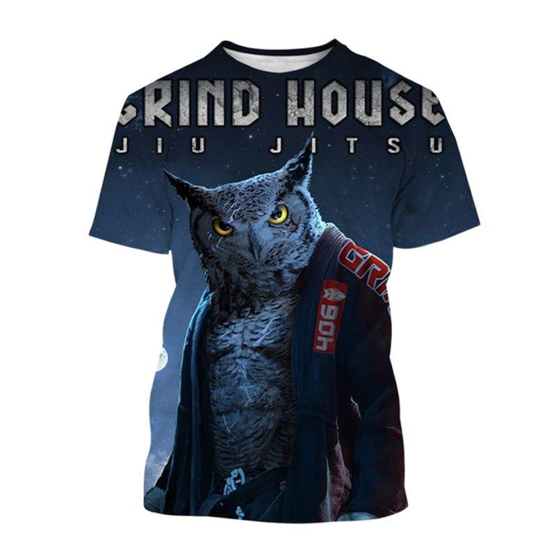 Men's Shirt BJJ Jujitsu Enthusiast Wrestle Clothing Funny Animal T Shirt For Men Summer Oversized Top Casual O-neck Short Sleeve
