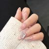 Gradient Amber Gold Foil Removable Nail Stickers - Autumn/Winter Collection