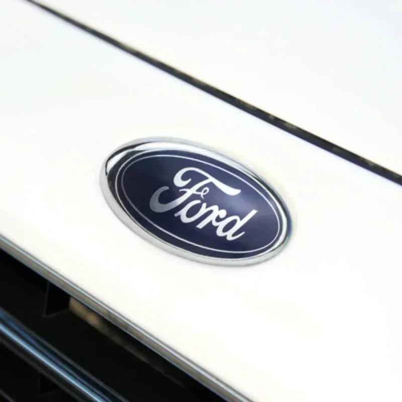 14,5CM Bil Motorhuv Emblem Märke för Ford F150 Fiesta F250 Focus Mondeo Explorer Fusion Transit Edge Stylingtillbehör
