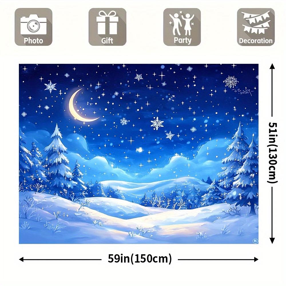 Christmas Winter Wonderland Backdrop Xmas Decoration Background Winter Backdrop Decorations For Photo Studio Photo Booth Christams Party