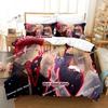 Comforter Anime K Project Mikoto Suoh No Blood! No Bone! No Ash! Bedding Set Printed With Bed Queen Super King Size