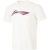 Li Ning Fitness Series Logo Buchstaben Rundhals Bequem Atmungsaktiv Kurzarm T-Shirt Herren Tops Off-White ATSU021-2
