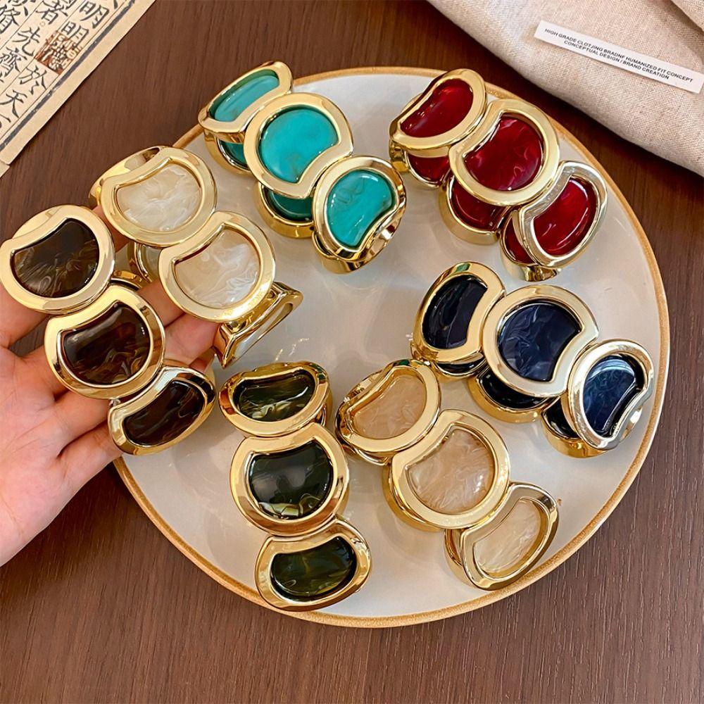 Geometric Links Women's Stretch Bracelet Stretch Fit Vintage Bangle Acrylic Bracelet Daily Outfits