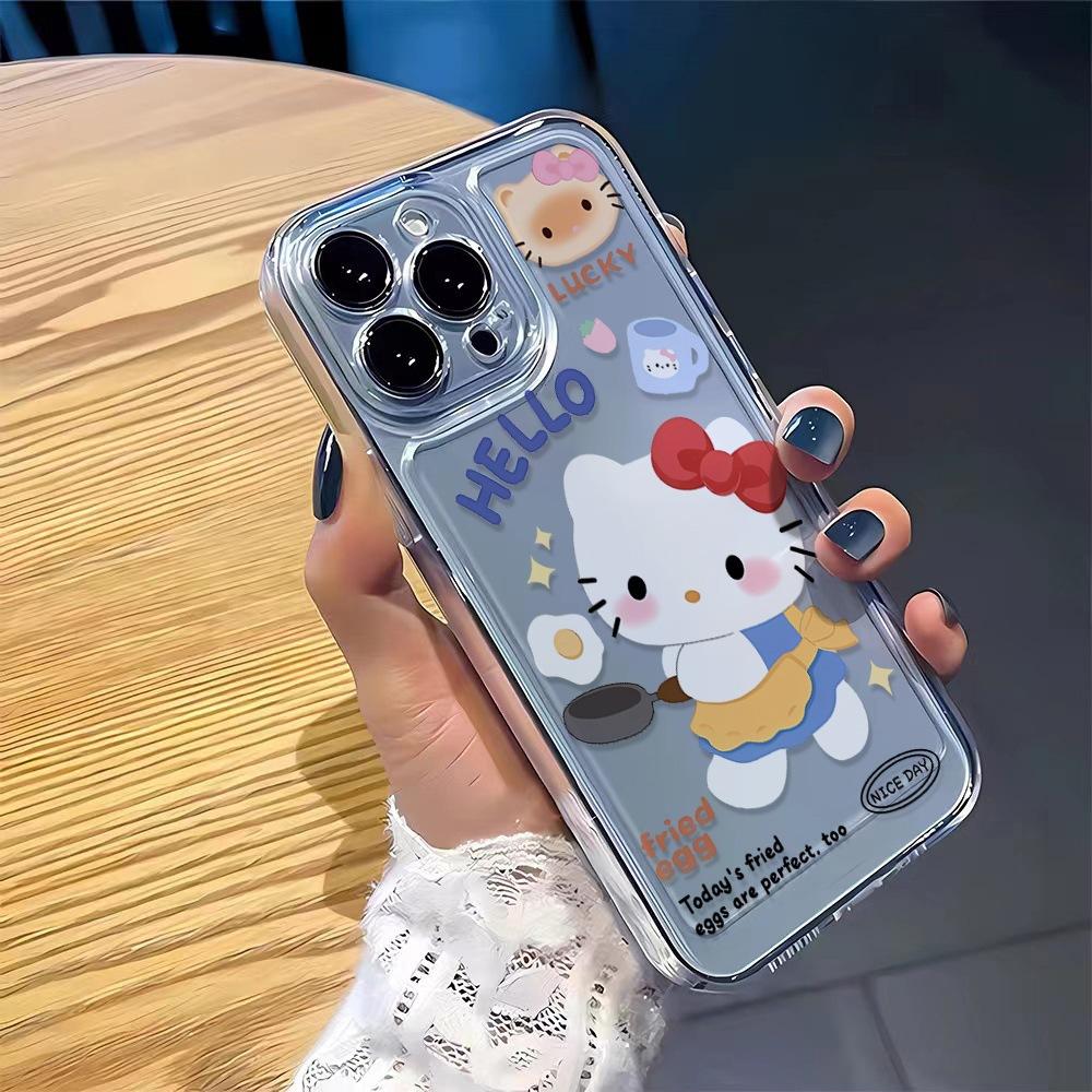 Hello Kitty Mobile Phone Case All-inclusive for Apple 13Pro/14/15PROMAX/16Pro/15/13/12 Xr