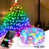 LED Fairy Lights with Bluetooth App Remote Control RGBIC Dream Color USB LED String Lights Party Wedding Indoor Christmas Decoration Garden Light