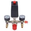 Air Compressor Pressure Switch Control Valve Air Compressor Pressure Valve Kit Vertical Switch Manifold Regulator 90‑120PSI AC