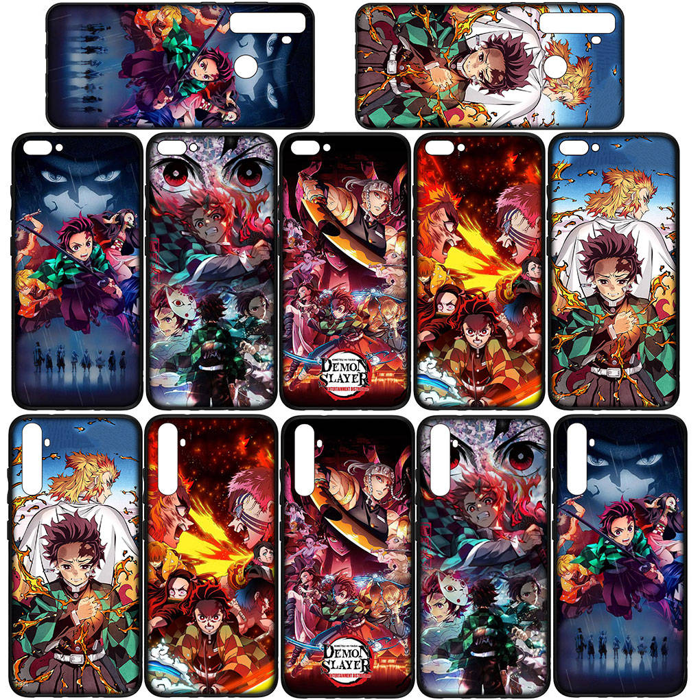 Samsung Galaxy S25 S24 S23 iPhone 16 15 Xiaomi Redmi Note 14 13 12 16E X 11 Pro Max OPPO Moto Huawei için Kılıf Anime Kamado Tanjirou Demon Slayer Kılıf