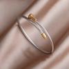 Classic Stainless Steel Punk Style Metal Bracelet for Women Geometric Bracelets Rust-proof Wrist Jewelry Gift Party