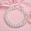 925 Sterling Silver Multi Circle Bracelet Fashion Wedding Jewelry