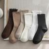 Women's Ruffle Lace Mid-Calf Socks - Spring & Autumn Japanese Style Scrunch Socks