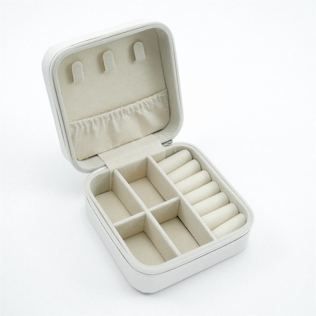  Jewelry Storage Box Portable Home Travel Earrings Necklace Storage Case For Women Ring Organizer PU Leather Display Case