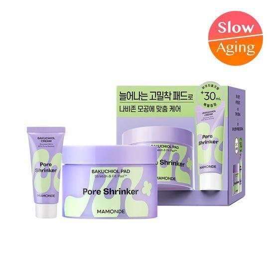 Mamonde Tampoane pore Shrinker Bakuchiol 70 coli speciale (+ 30 ml de crema Bakuchiol furnizate)