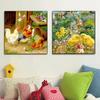 5D Diamant Schilderij Kip Doe-het-zelf Diamant Sieraden Borduurwerk Kruissteek Dier Mozaïek Bloemen Ambacht Huisdecoratie Cadeau