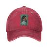 Gothic Vampire Halloween Haunted Mansion Baseball Caps Snapback Washed Denim Hats Casquette Streetwear Baseball Cowboy Hat