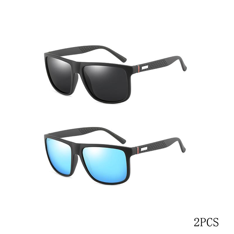 Modische Vintage Quadratische Sonnenbrille Herren Damen Luxusmarke Designer UV400 Brille zum Fahren Angeln
