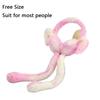 Funny Rabbit Ear Muffs Soft Colorful Winter Warm Earmuffs Moving Jumping Ears Ear Warmer for Women Girls