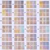 6/12/24Pcs Portable Template Hollow Nail Art Decor Nail Vinyls Laser Sticker Manicure Tool