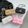 Xiaoxiangxiang Linglang Chain New Style High-end Fashion Style Large Capacity Quality Single-Shoulder Women's Crossbody Small Square Bag