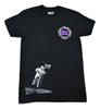 MTV Mens Music Television 1981 Moon Man Astronaut Logo Black Shirt New S, M