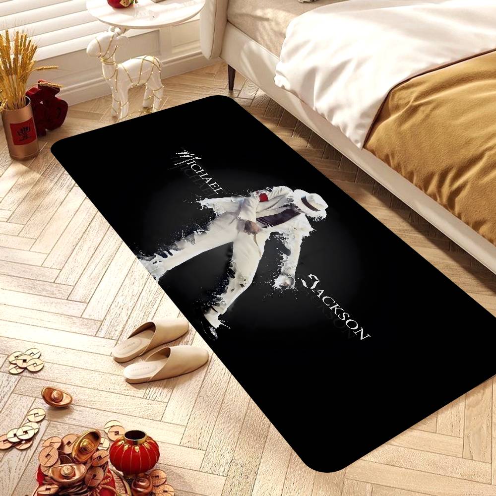 Famous Singer M-Michael J-Jackson Floor Mat Rectangle Anti-slip Home Soft Badmat Front Door Indoor Outdoor Mat Welcome Doormat