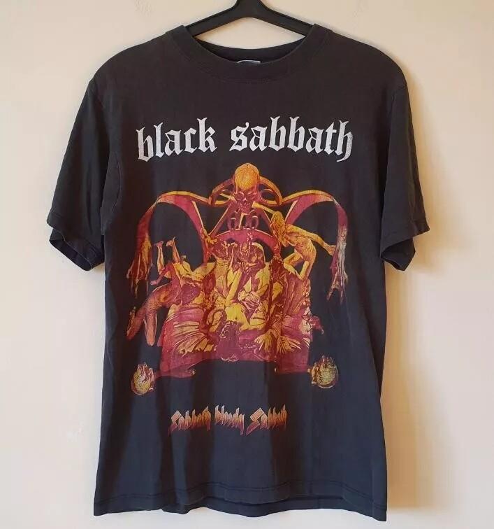 1973 Black Sabbath Bloody Sabbath Baumwolle Schwarz Unisex T-Shirt Nachdruck S-5XL Unisex T-Shirt