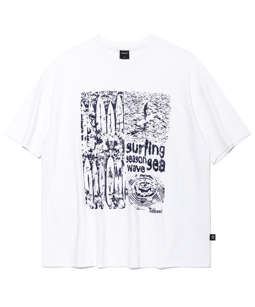 Odeupeol Surfing T-Shirt(White)