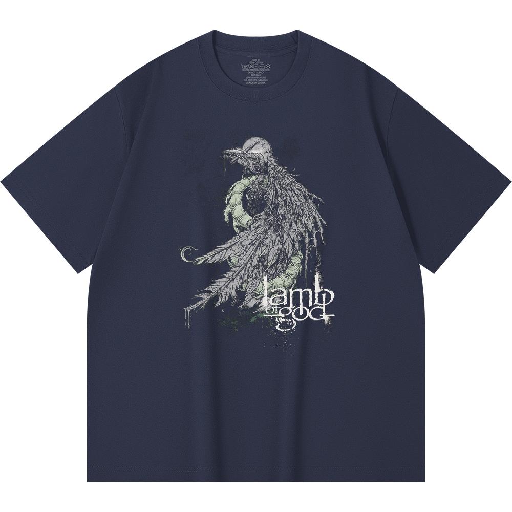 230 Gsm 100% Cotton Heavy Metal T-Shirt  Rock Band Popular Music Print Unisex Heavy Cotton T Shirt