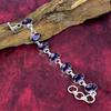 Ametist 925 Massivt Sterlingsilver Armband, Handgjort Ädelstensarmband Smycken, Gåvor Till Fru Helt Nytt Armband