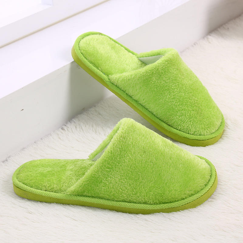 1 Pair Washable Home Slippers Soft Soles Trendy Flat Heel Anti Skid Couple Slippers