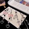 Fashion Bow Star Heart Keychain Landyard Key Chain Bag Phone Pendant Chain Jewelry Gift
