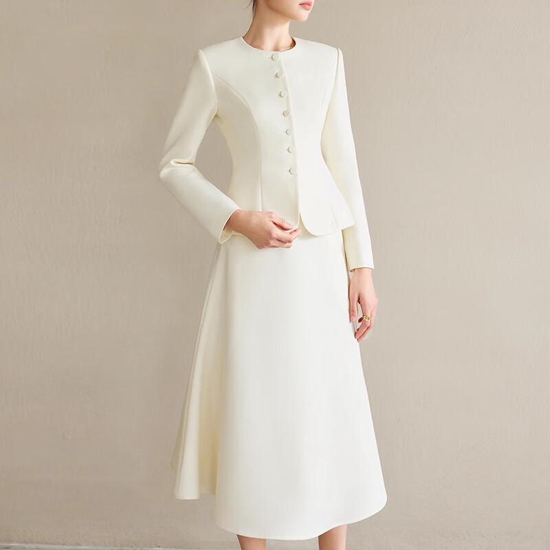 Ensemble Jupe et Costume Professionnel Scintillant pour Femmes
